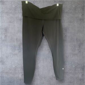 Nike One Maternity Leggings Black Size XL | Fold Over Waistband